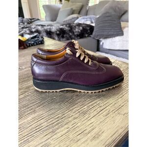 Muratti Florentino Purple Leather Handmade Lace Up Oxfords sz 9 NWOT